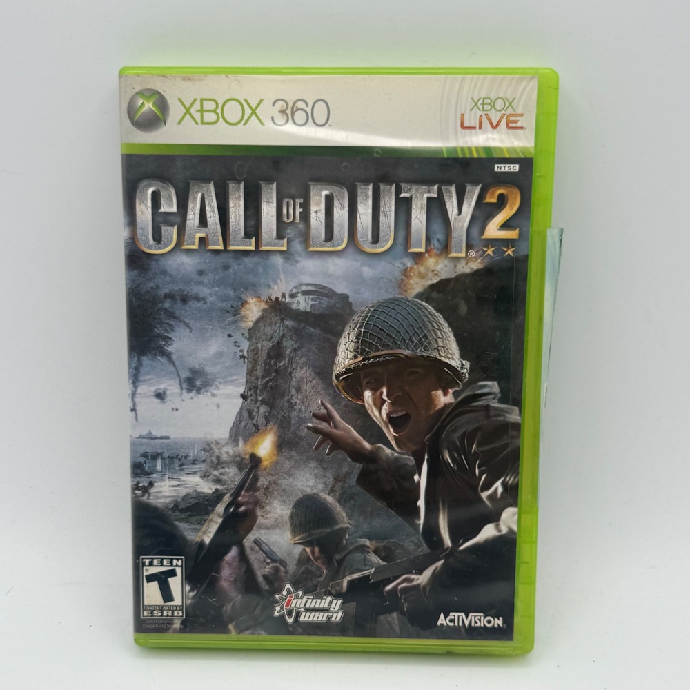 Activision Call of Duty 2 Video Game Xbox 360 NTSC Excellent WWII Shooter